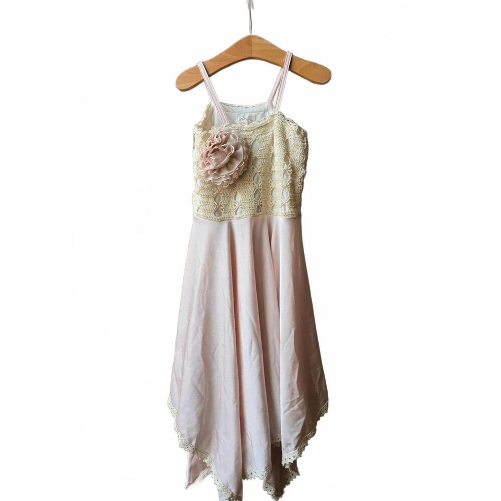 NEW DOLLCAKE girl's london tearose dress in pink